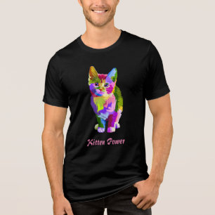 Triblenda camiseta del poder de gatito