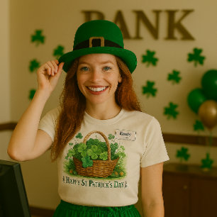 Triblenda Camiseta del trébol del día de San Patricio