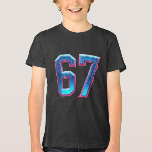 Triblenda Camiseta deportiva estilo béisbol fútbol Equipo 67