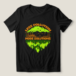 Triblenda Camiseta Día de la Tierra Menos Contaminación Más 