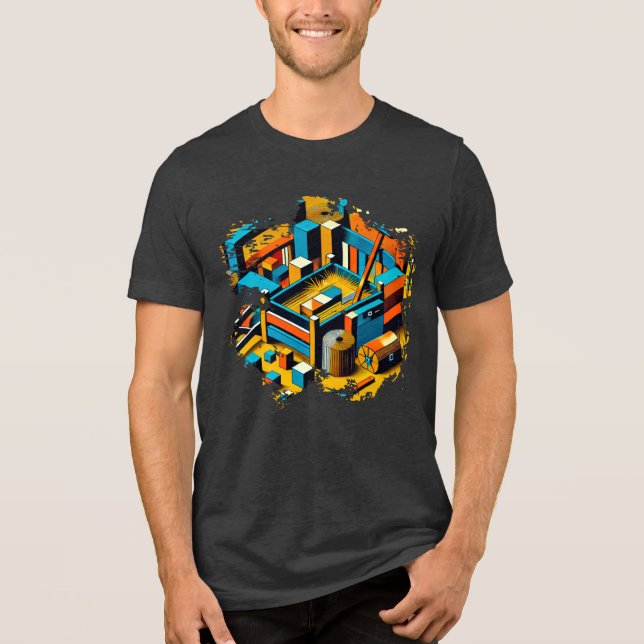 Triblenda Camiseta digital - Sueños Pixelados (Anverso)