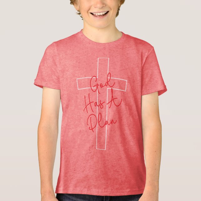 Triblenda Camiseta Dios Tiene Un Plan (Anverso)
