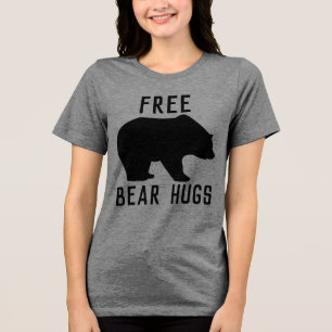 Triblenda Camiseta divertida ABRAZOS DE OSO GRATIS