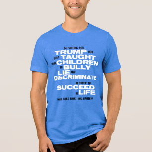 Triblenda Camiseta divertida anti-Trump para humor político 