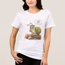 Camiseta Divertida Caracol Cansado "Necesito Desca