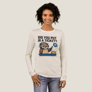 Triblenda Camiseta divertida de apoyo de TI de búho de manga