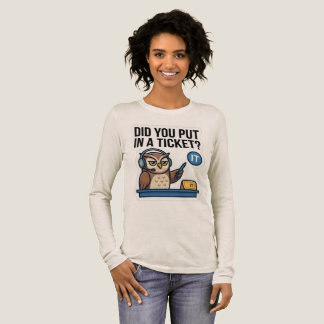 Triblenda Camiseta divertida de apoyo de TI de búho de manga