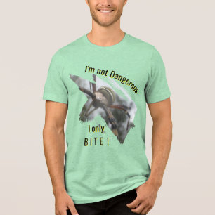 Triblenda Camiseta divertida de araña avispa de cerca