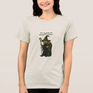 Triblenda Camiseta divertida de bruja para fiesta de Hallowe