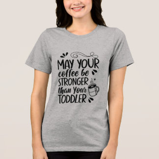 Triblenda Camiseta divertida de café para padres de niños pe