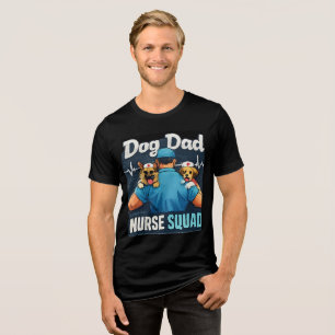 Triblenda Camiseta Divertida de Enfermero Papá de Perro