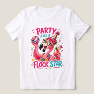 Triblenda Camiseta divertida de flamenco rosa de playa