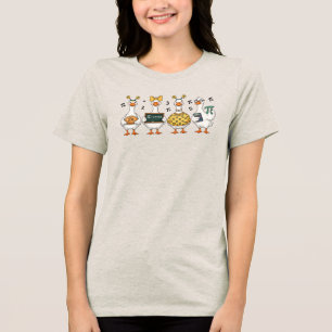Triblenda Camiseta divertida de ganso del Día Pi