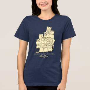 Triblenda Camiseta Divertida de Gato – Ropa Callejera de Mi 