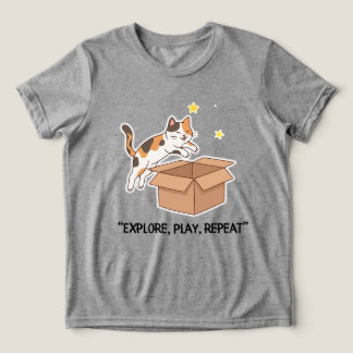 Triblenda Camiseta divertida de gato saltarín para niños