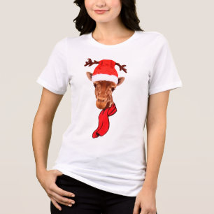 Triblenda Camiseta Divertida de Girafa para las Fiestas - Tr