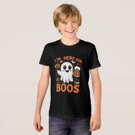 Triblenda Camiseta divertida de Halloween - "Estoy aquí por 
