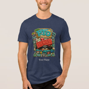 Triblenda Camiseta divertida de humor de oficina personaliza