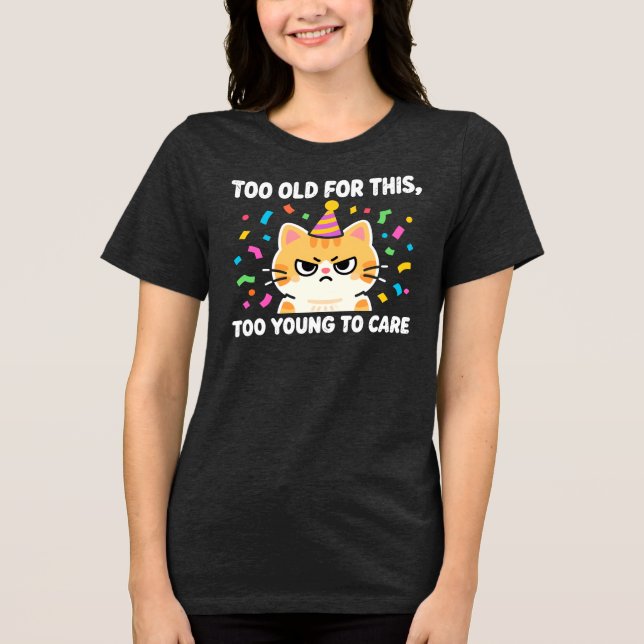 Triblenda Camiseta divertida de la fiesta de cumpleaños (Anverso)