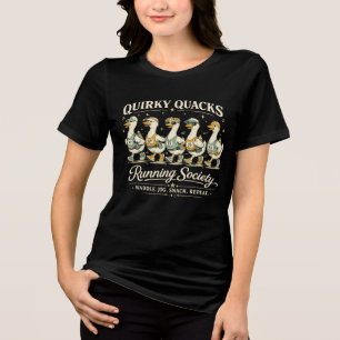 Triblenda Camiseta divertida de la Sociedad de Corredores Qu