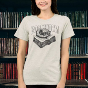 Triblenda Camiseta divertida de lectura para ratón de biblio