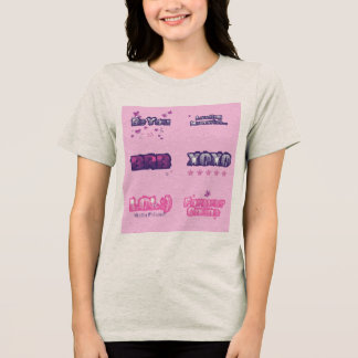 Triblenda Camiseta divertida de lenguaje de texto
