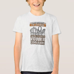 Triblenda Camiseta divertida de montaña rusa moderna, divers