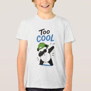 Triblenda Camiseta divertida de niños panda haciendo Dabbing