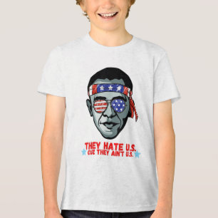 Triblenda Camiseta divertida de Obama para adultos hombres m
