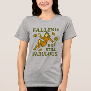 Triblenda Camiseta Divertida de Otoño: Caerse Pero Sigue sie