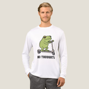 Triblenda Camiseta Divertida de Patinete de Rana Sin Pensami