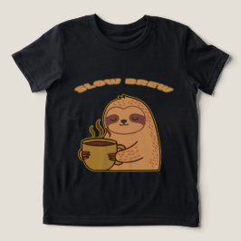 Triblenda Camiseta Divertida de Perezoso de Cerveza Lenta