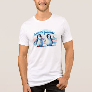 Triblenda Camiseta divertida de pingüinos para hombre