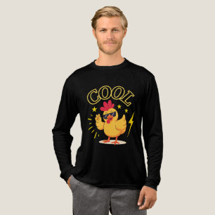 Triblenda Camiseta Divertida de Pollo Retro – Chica Guay