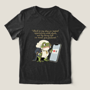 Triblenda Camiseta divertida de rana victoriana