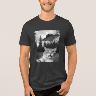 Triblenda Camiseta divertida de secuestro de Alien para gato