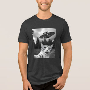 Triblenda Camiseta divertida de secuestro de Alien para gato