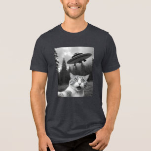 Triblenda Camiseta divertida de secuestro de Alien para gato