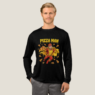 Triblenda Camiseta divertida de superhéroe amante de la pizz