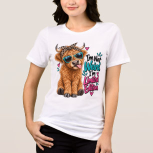 Triblenda Camiseta divertida de vaca de las Highlands edició