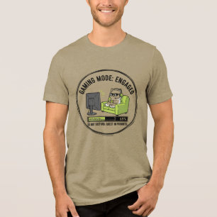 Triblenda Camiseta divertida de videojuegos de perezoso con