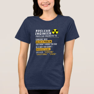 Triblenda Camiseta Divertida Definición Ingeniero Nuclear