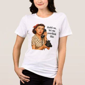 Triblenda Camiseta divertida Déjame Pensar Esto personalizab