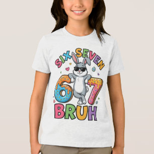Triblenda Camiseta divertida del meme del conejo de Pascua S