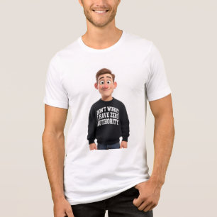 Triblenda Camiseta divertida existencial con 'No tengo ningu