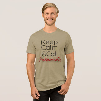 Triblenda Camiseta divertida Mantener la calma y llamar para