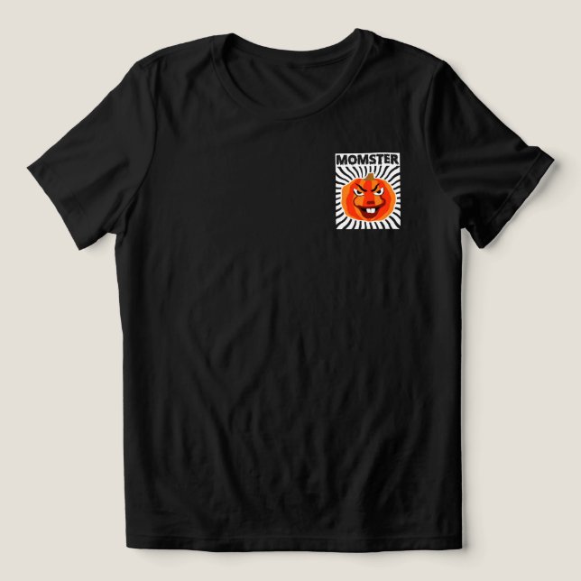 Triblenda Camiseta divertida Momster Halloween 🎃 Humor De M (Diseño delantero )