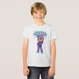 Triblenda Camiseta divertida "No hoy" para un estado de ánim