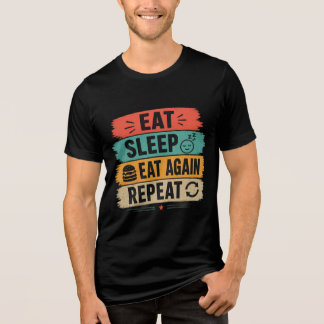 Triblenda Camiseta divertida para amantes de la comida Eat S