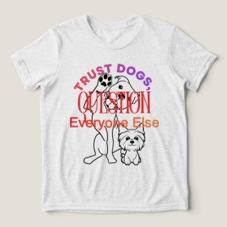Triblenda Camiseta divertida para amantes de los perros con